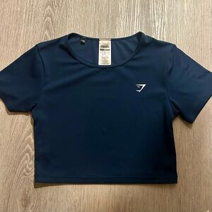 Gymshark Everyday Cap Sleeve Tee in Navy Blue